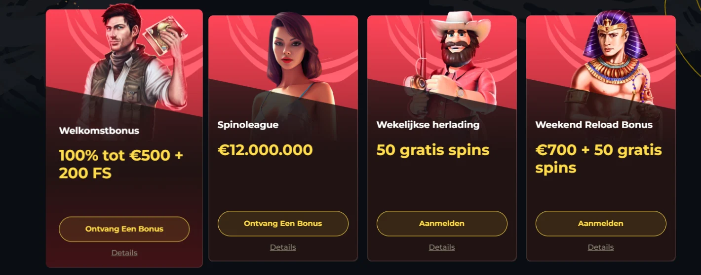 boomerang casino bonussen